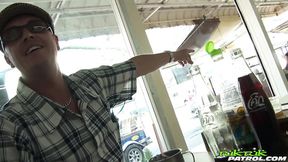 Eager Thai Pleaser rides gigantic dick on a tuk tuk