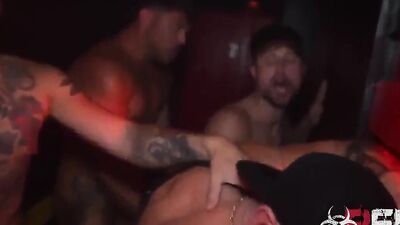 Horny gay chums are having an orgy in this kinky sex club