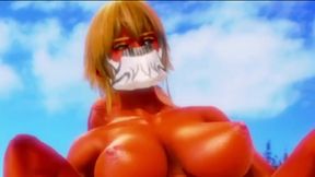Big-Busted Tier Harribel Gets Fucked Standing Up in Busty Hentai Action