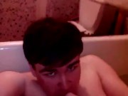 Артем сосет сам себе дрочит ногами лижет ноги self suck autofellatio self footjob