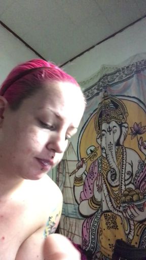 Cum Shot Dildo Sucking
