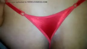 Passivo com calcinha da esposa