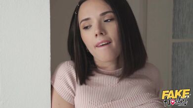 Fake Hostel - Lesbian Massage turns into a threesome! FULL SCENE