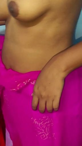 Desi Indian Teen Doggy Style in Saree Hot Tease and Made Her Boyfriend Cum