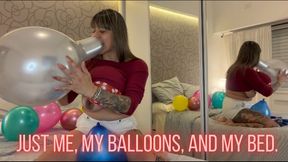 Reflections that enchant - bouncing balloons - inflate -Squeeze.