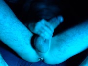 HORNY SKINNY TEEN CLOSE UP WANKING BIG DICK AND BALLS CUMSHOT ANAL PLUG PROSTATE SPASM