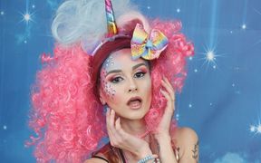 368 Adele Unicorn Colorful Latex Clothes