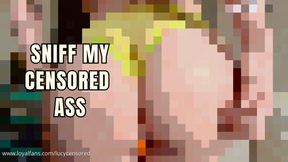 Censored for BETAS Ass Worship Ass Smelling Loser Denial with Pixels Closed Captions Femdom POV