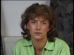 Mature woman takes a big load in her mouth