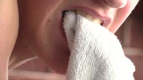 Young Slut Sniffing Sox and Taking a Hard Fuck