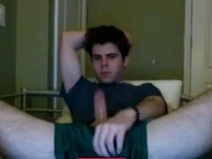 Twink Flashes Cock on Webcam