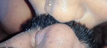 Tamil husband makes his wife who has a big ass bend over and thrusts into her.