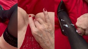 Old mom's sweaty bondage fuck fest, ultimate surrender to primal lust