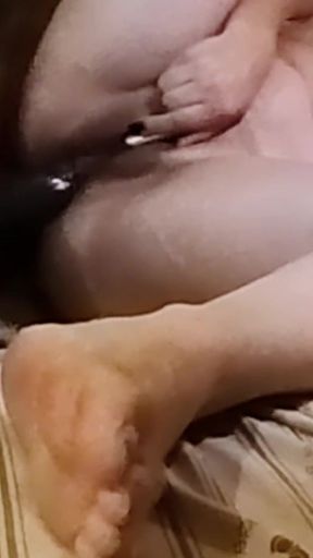 BBC, thick, stretches his wifes ass and pussy wife enjoys a weekend encounter at the hotel   Clip 1