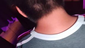 danabarzagli - delicioso gang bang en cabinas 4 vergas para mi solita y cuatro cuernos para mi esposo