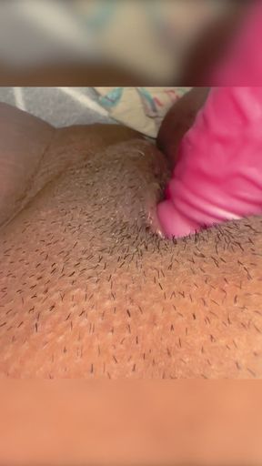 Young woman who gets off while masturbating