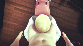 Yaoi Femboy - POV Kitten & Stepson Blowjob and Fucked