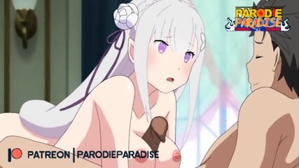 Re:Zero Emilia x Subaru Hentai xxx