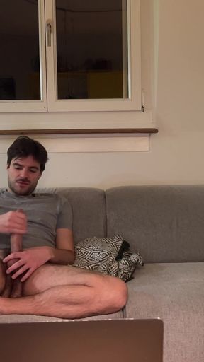 Straight Friend Helps Gay Bro Jerking off