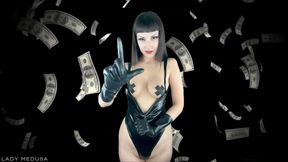 Pay to exist in my world - findom, middle finger, shiny fetish