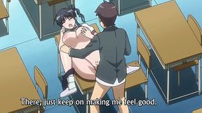 Animated hentai beauty gets bent over and pounded by suited stud