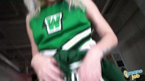 ”Sensual Britt Blair Rubs My Aching Shaft With Her Warm Hands”