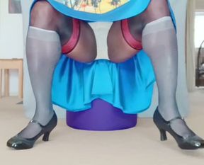 BlueGirl70 Wide Legs Panties Exposure