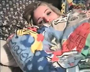 I find the door open and film Lucie, as blonde as she is slutty, while she lets her boyfriend masturbate her