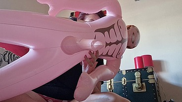 Gorgeous adult doll inflated and fucked by Nicoletta - Video re-edited in 4K