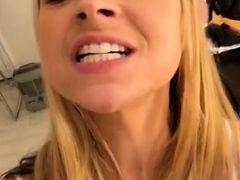 POV style close up with college blowjob