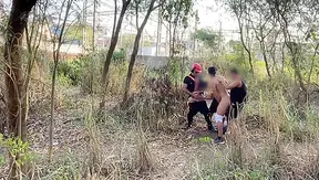 Rough Wild: Security Guard Taken Hard in Hot Forest gangbang – GayPornNature 18+
