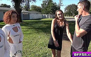 Mackenzie Maces boyfriend watches her as she shoots a porn video