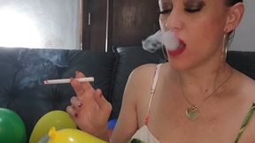 Balloon Popping Misty 120 Smoking Fetish