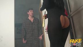 Raunchy Fake Hostel Party: Girls Treat Guest with Noisy Threesome Pleasure