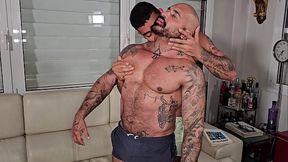 Tattooed, muscular and well fucked hard daddy