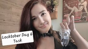 Locktober Day 6 Task for Chastity Subs