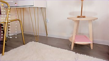 Young blonde Lana Mazy does the webcam show