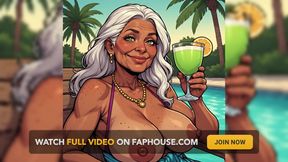 Tits Out Relaxing Poolside (ai Art)