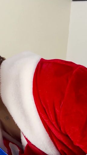 Submissive Punished and Fucked Hard by Santa Claus - Bitch Goes All Out for Her Christmas Gift
