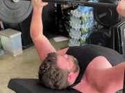 Working out then doing the helicopter with my big fat cock