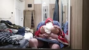 Santa Claus Masturbates with Huge Boobs