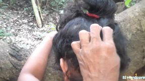 Risky Quick Sex in Jungle with Wife