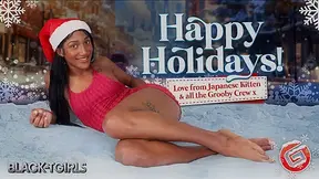 BLACK TGIRLS Japanese Kitten Erotic Xmas Treat For You