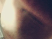 Farting sweet cream on you and lick it off POV - cream fart on camera lens