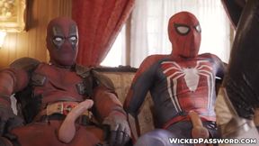Superhero parody with Ebony slut Ana Foxxx demolished threeway