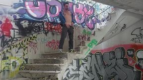 piss in an abandoned factory