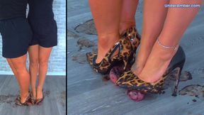 203 Part 2 - Split Cam - Destroying Your Cock & Balls Under Our Muddy Wild Stilettos - Trample Trampling CBT Ballbusting Shoe Heels Heel Foot Crush