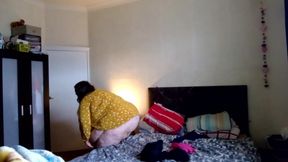 BBW SSBBW bedroom stripping