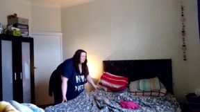 BBW SSBBW bedroom stripping
