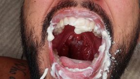 My mouth, covered in cum - Lalo Cortez